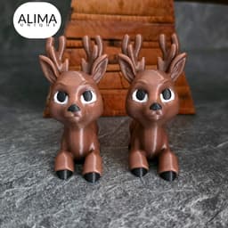 Baby Reindeer Sitting 3d model