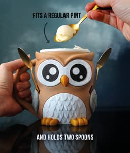 Owlfonso the Owl – Ice Pint Holder 3d model