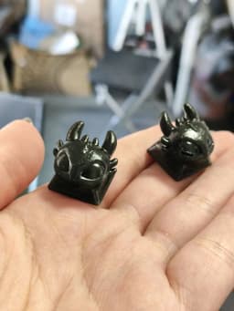 FREE Night Fury Dragon Keycap – 3D Printable Artisan Keycap for Mechanical Keyboard 3d model