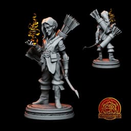 Elle (Ellie) Blight - Elf Sorcerer 3d model