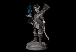 Elle (Ellie) Blight - Elf Sorcerer 3d model