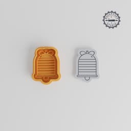 Bell Shape Cutter & Stamp Set, Perfect for Cookies & Fondant, S/M/L, 6 Piece Collection PRODUCT_2834 3d model