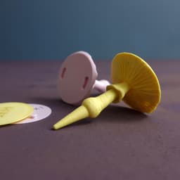 Mushroom plant label “Agaricus Silvaticus” 3d model