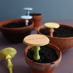 Mushroom plant label “Agaricus Silvaticus” 3d model