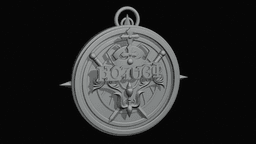 Klein Moretti Nighthawks badge from Lord of Mysteries 3d model