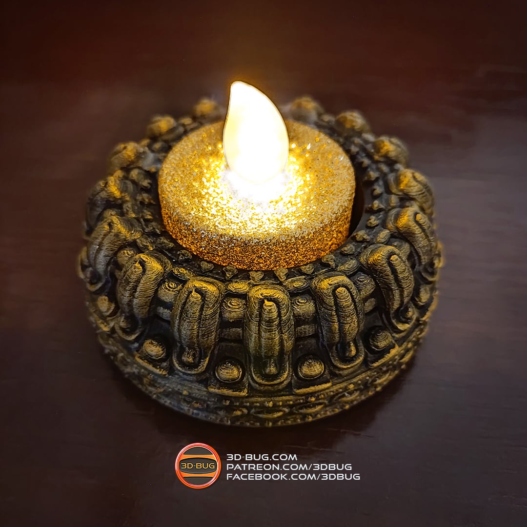 Tealight Holder 001 3d model
