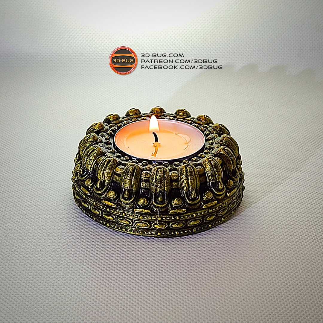 Tealight Holder 001 3d model