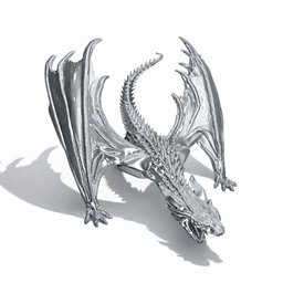 AGRESSIVE DRAGON / GOTHIC DECOR / SHELF SCULPTURE DECOR / MODERN DRAGON SCULPTURE 3d model