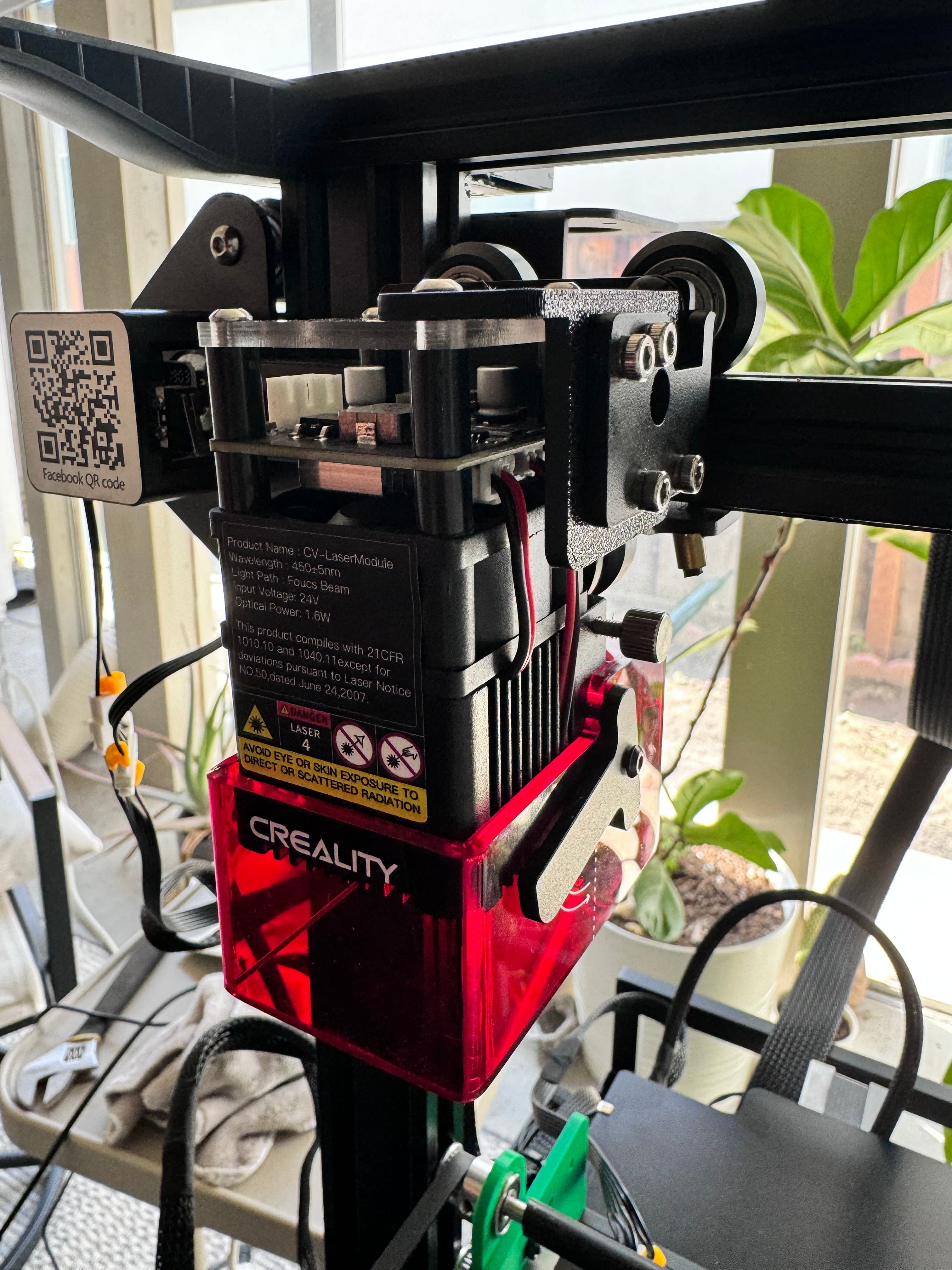 Creality 1.6w laser attachment for Sprite Extruder Pro on Ender Series 3d model