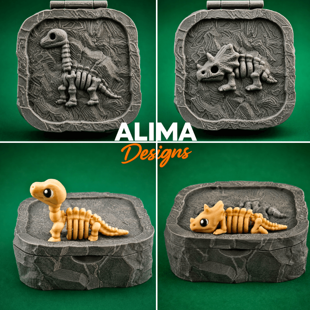 ONLY COLLECTING BOX! Triceratops and Brachiosaurus Collecting Box 3d model