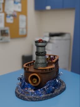 Boat Dice Tower 3d model