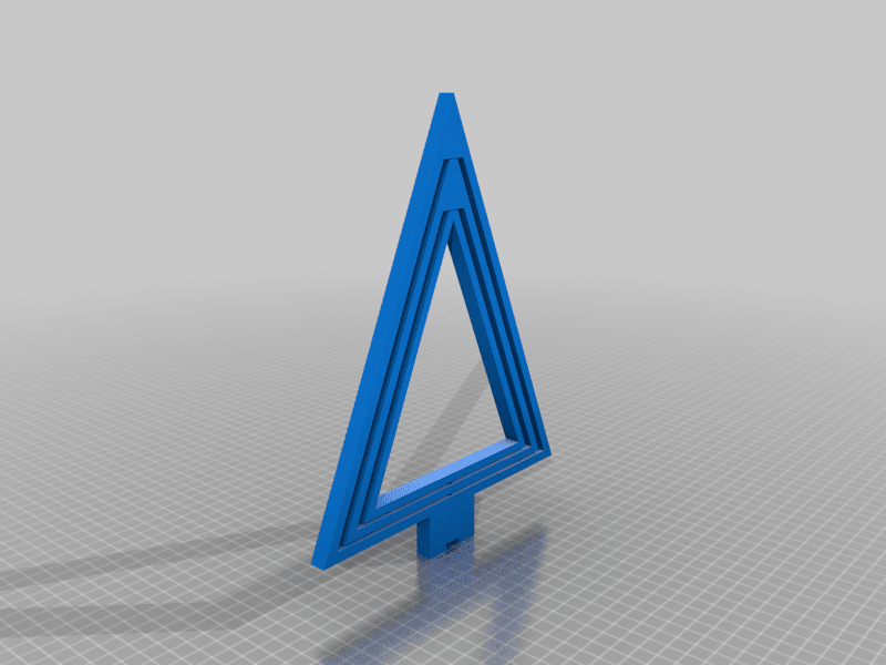 Spinning Winter/Christmas Tree Decoration 3d model