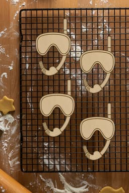 Snorkel Cookie Cutter, Biscuit Cutter 3d model