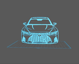 Lexus - LS 500 Wall Art 3d model