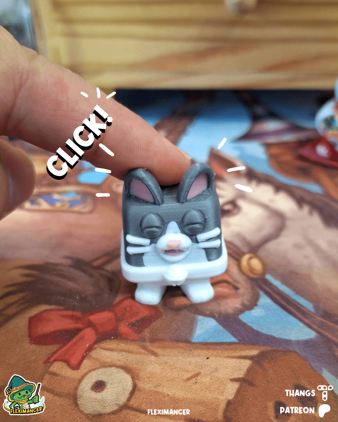 Ragdoll Block Cat | Clicker | Multicolor - 3D model by fleximancer on ...