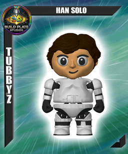 STAR WARS Han Solo Stormtrooper Multicolor Flexi Print-In-Place 3d model