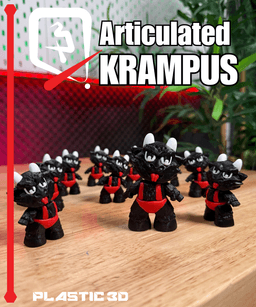 Articulated Krampus — The Naughty List's Cutest Enforcer 3d model