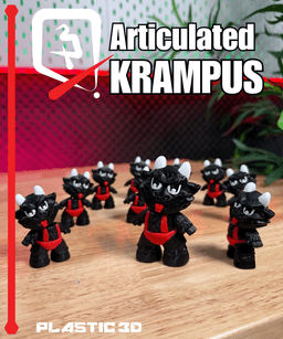 Articulated Krampus — The Naughty List's Cutest Enforcer 3d model