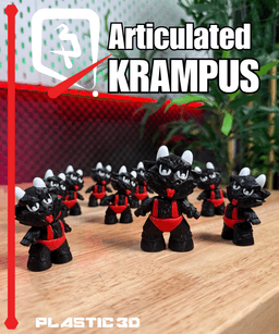 Articulated Krampus — The Naughty List's Cutest Enforcer 3d model