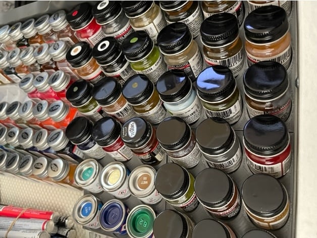 Testors / Model Master paint rack 3d model
