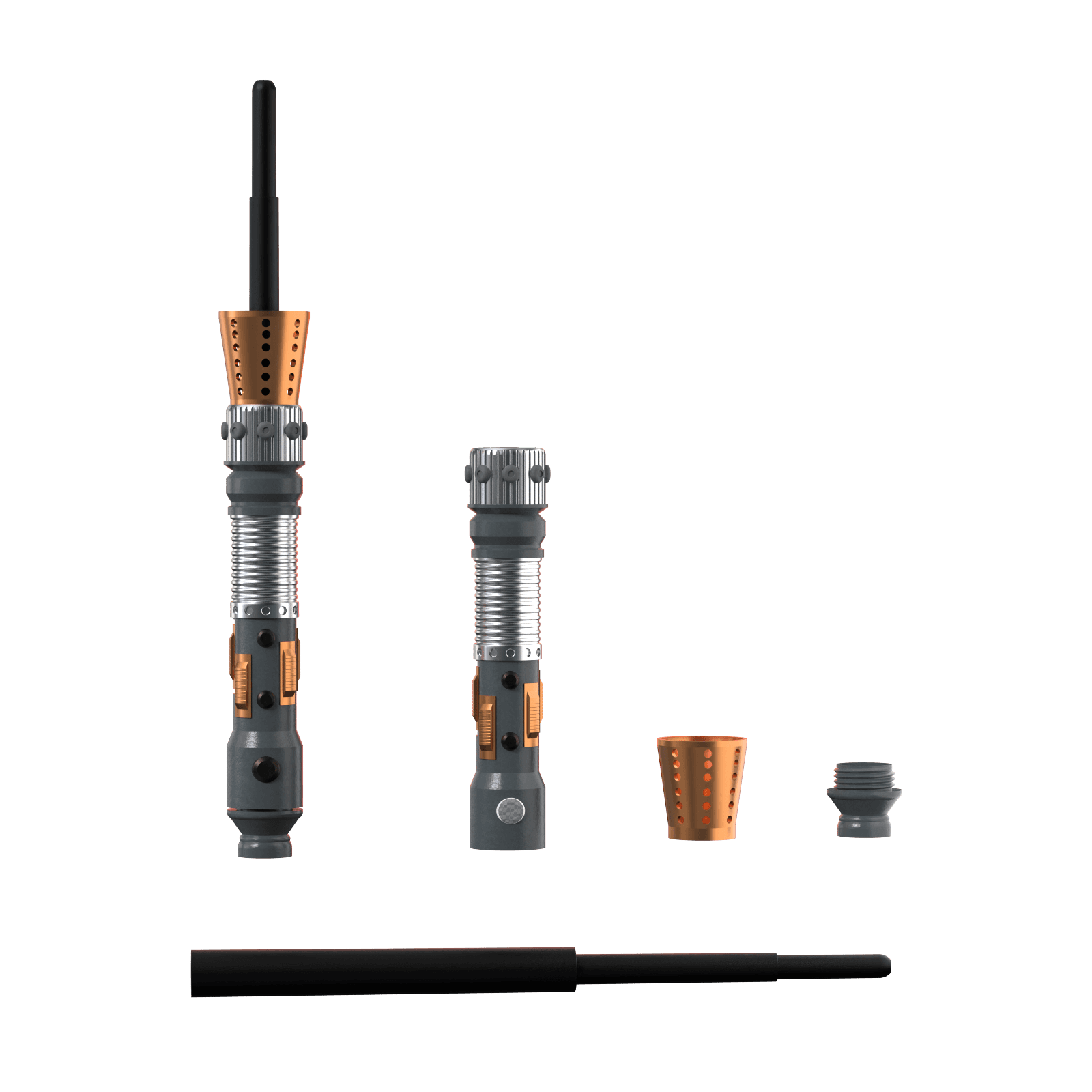 Print in Place Collapsing Jedi Lightsaber Concept 9 3d model