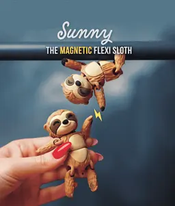 Sunny the Flexi Sloth - Magnetic Hand-Holding Companion 3d model