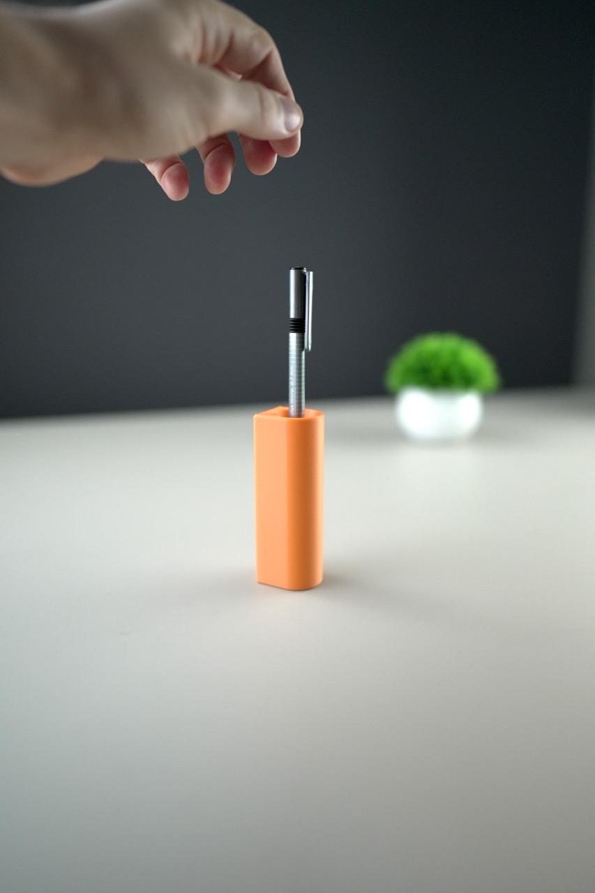 Wall Pen Holder, with suspension spring 3d model