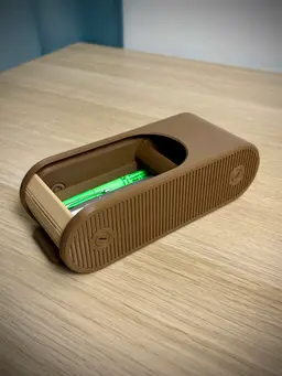 Capsule Tambour Box | Roll top Storage | Organizer 3d model