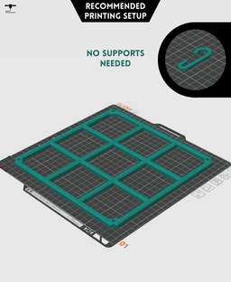 Grid Hanger and Hooks 3d model