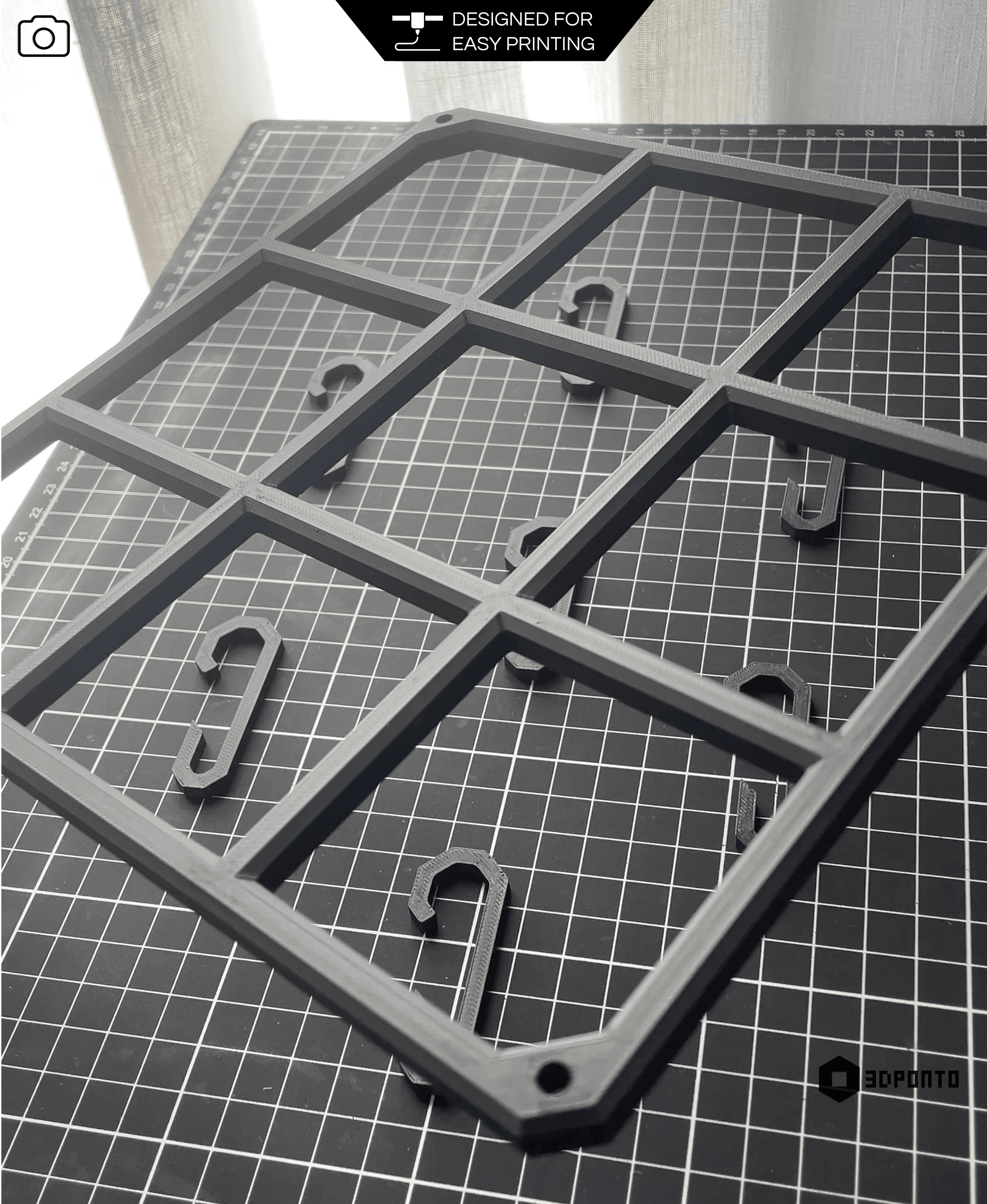 Grid Hanger and Hooks 3d model