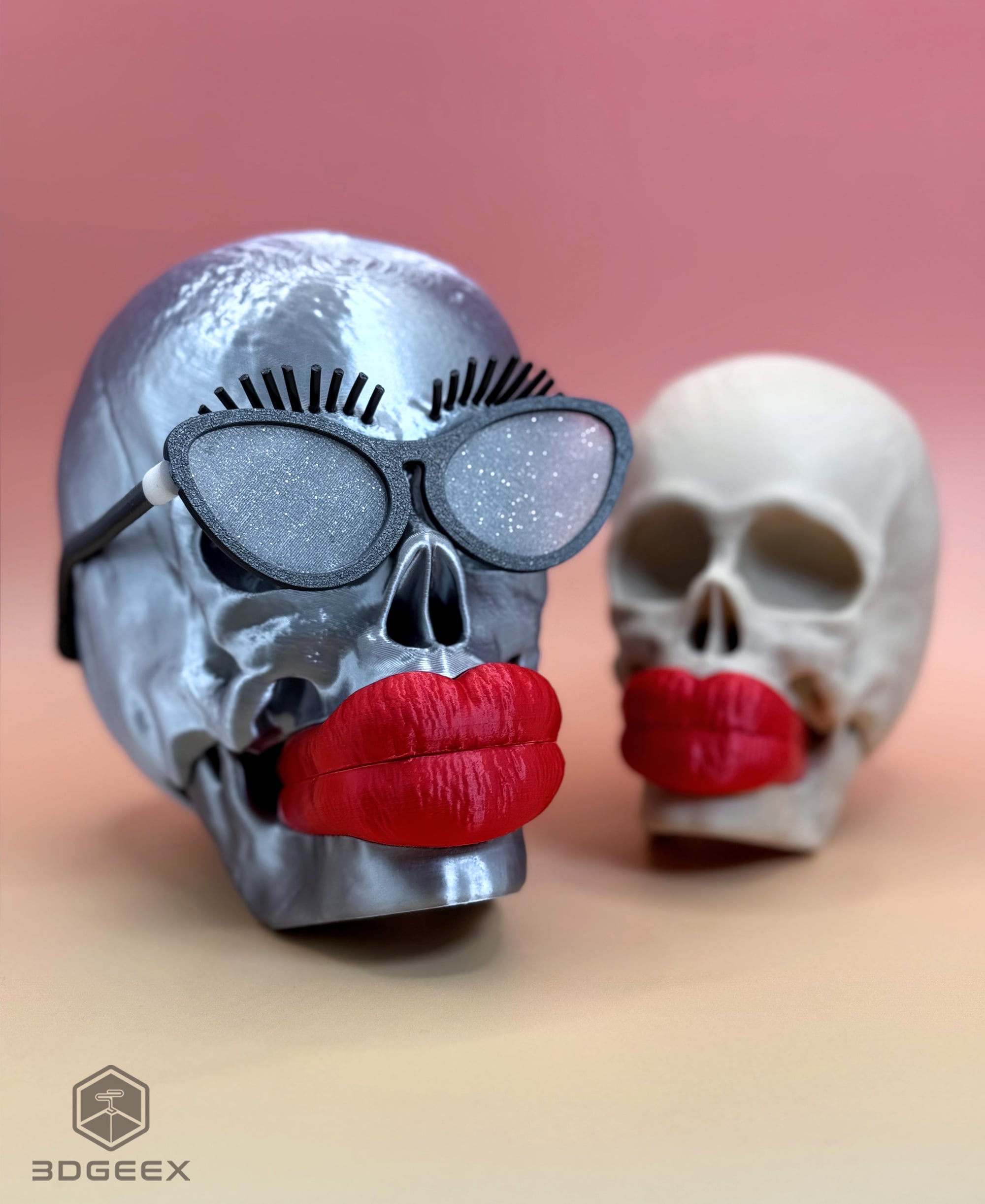 Smooch Skull 3d model