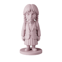 Wednesday Addams – Free STL Fan Art Figure | Full 9-Character Bundle on Profile 3d model