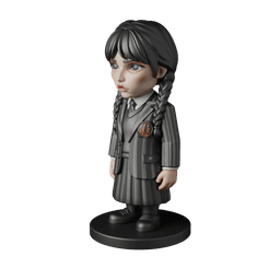 Wednesday Addams – Free STL Fan Art Figure | Full 9-Character Bundle on Profile 3d model