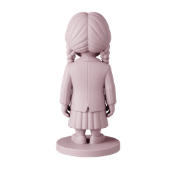 Wednesday Addams – Free STL Fan Art Figure | Full 9-Character Bundle on Profile 3d model