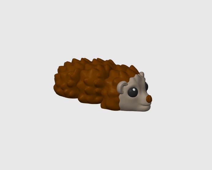 Chibi Hedgehog V2 3d model