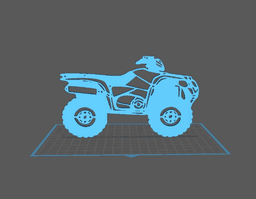 Suzuki - Kingquad Wall Art 3d model