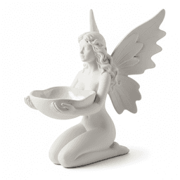 Elegant Angel Fairy Bowl – Sculptural 3D-Printed Catchall for Vanity & Decor 3d model