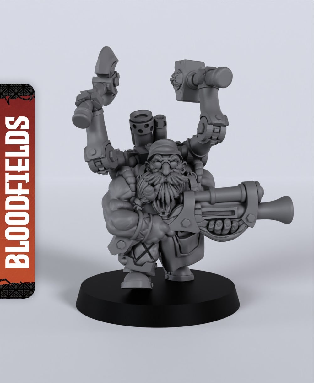Gimron Hammerhand - With Free Dragon - 5e DnD Inspired for RPG and Wargamers 3d model
