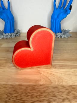 NEW Print in Place Valentine's Day Heart Box 3d model