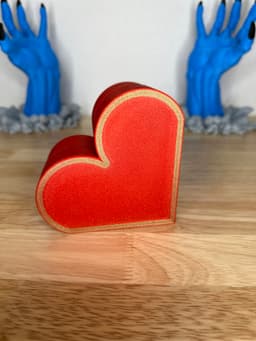 NEW Print in Place Valentine's Day Heart Box 3d model