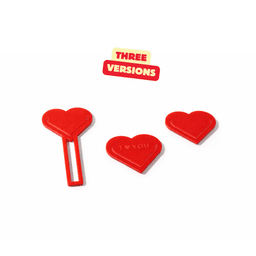 HEART BOOKMARKS COLLECTION (THREE VERSIONS) + CUSTOMITION / FAST PRINTING GIFT / VALENTINES 3d model