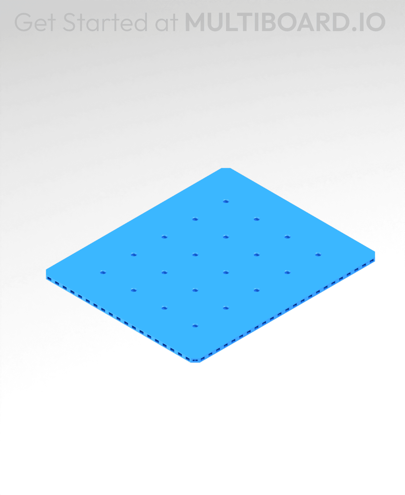 10x12 MU - Small Thread LU - MultiBoard Plate 3d model