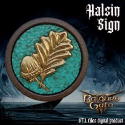 HALSIN LEAF ICON BALDURS GATE 3 3d model