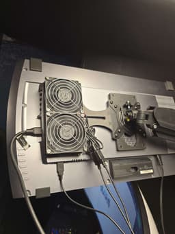 PS3 3D-tv (cech-zed1u) Vesa mount and fan modules 3d model