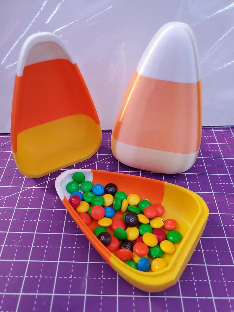 Candy corn candy dish or box 3d model