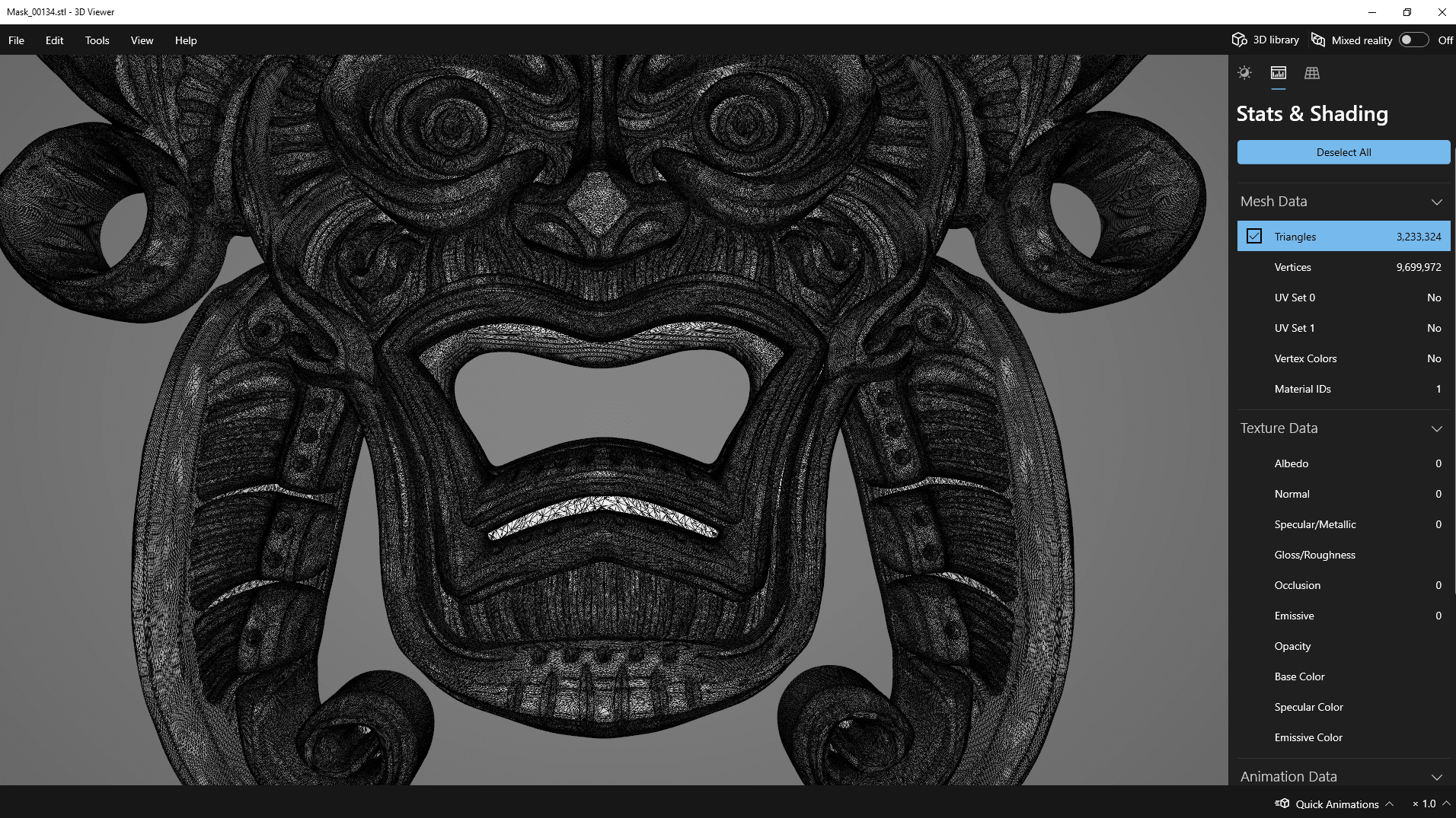 Tribal wall mask 3d model