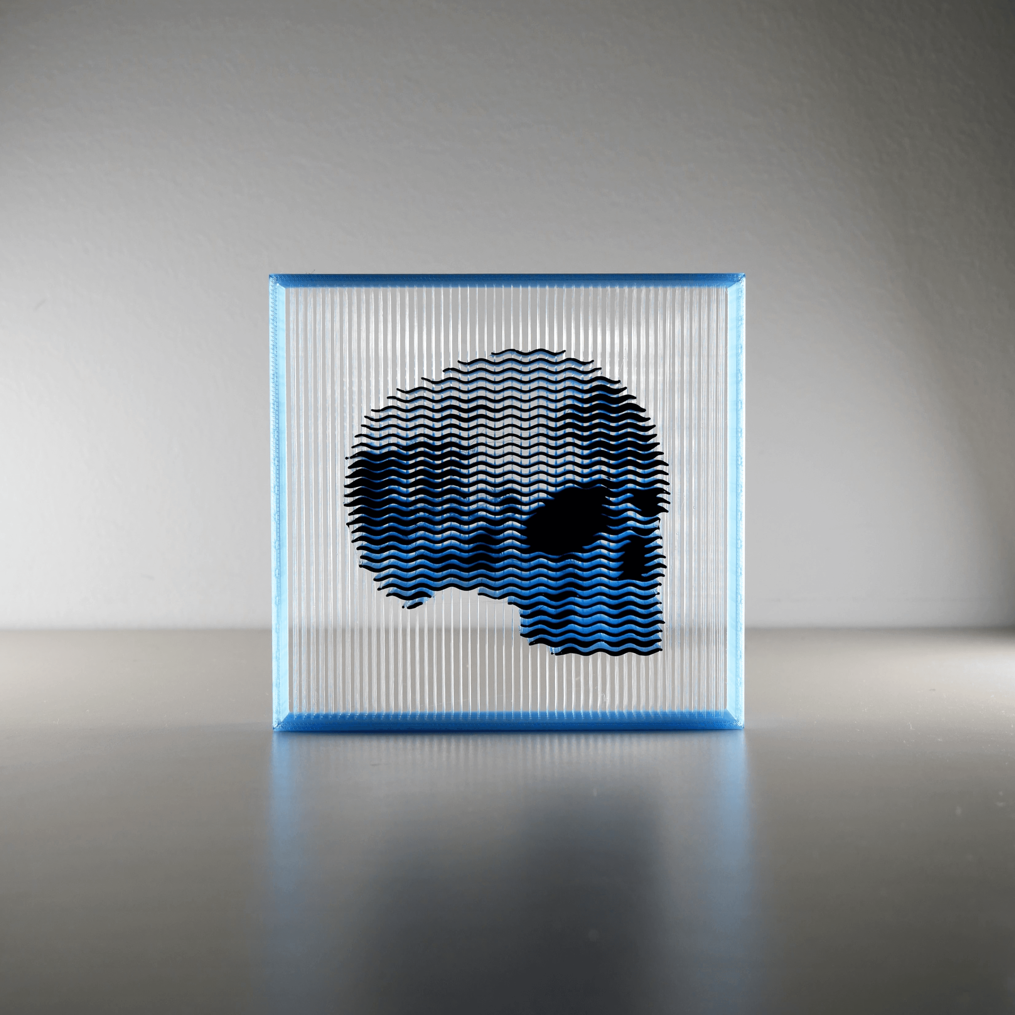 Fragmented Skull String Art 3d model