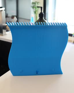 Minimalist Wave Cup Drying Rack 3d model