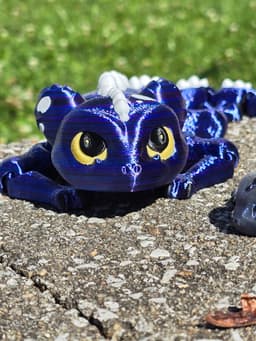 Flexi Cat-Dragon Fully Articulated Feline-esque Dragon 3d model