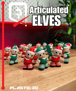Articulated Elves — Santa's Hardest Working Print Crew 3d model
